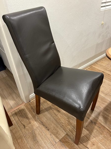3 x Leather Dining Chairs62863384187777114