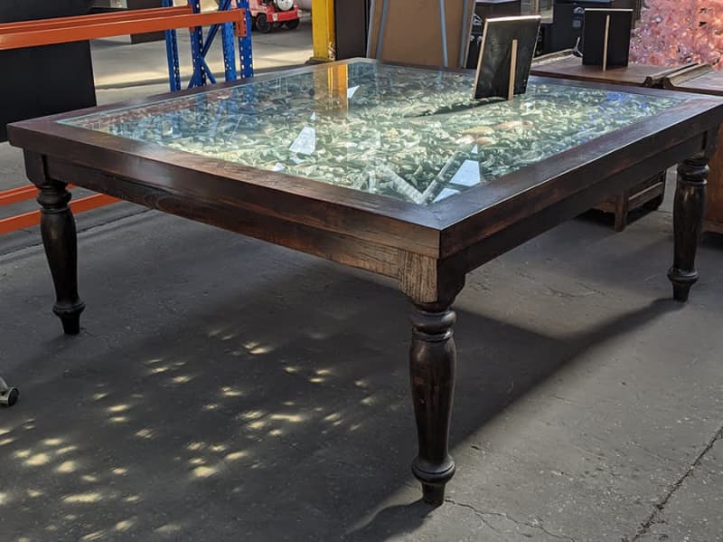 Indonesian Outdoor or Indoor Dining Table - with Recycled Teak 62863412361601112