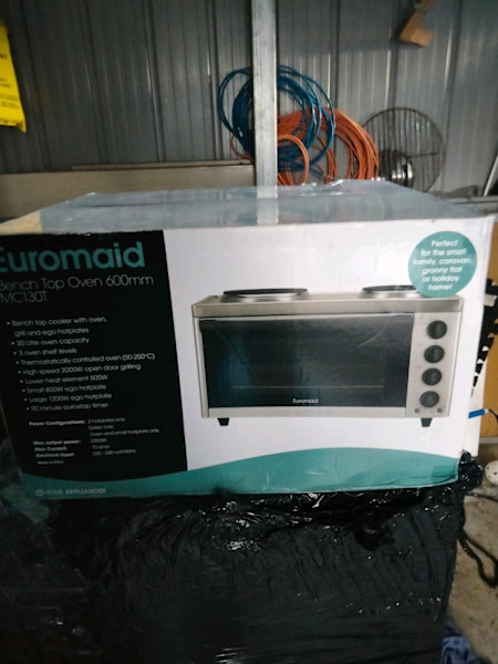 euromaid mc130t benchtop oven with cooktop