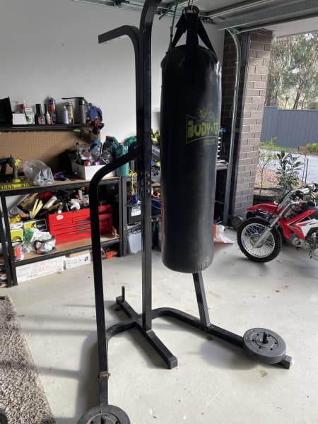 used heavy bag with stand