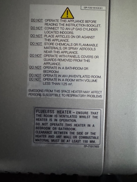 RINNAI GRANDA 252 RADIENT CONVECTOR HEATER  granada mk ii 63020447345921112