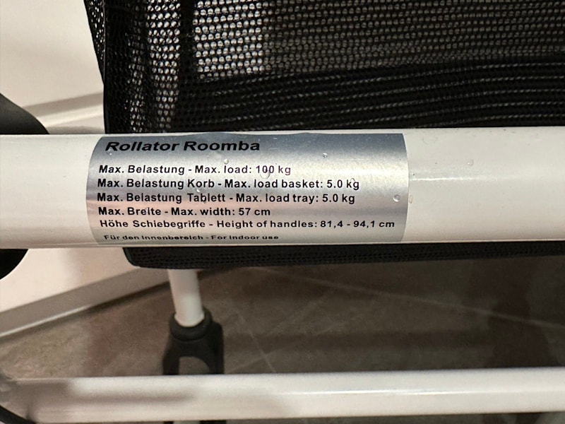 AS NEW Roomba Rollator with Tabletop & Basket62863372157186113