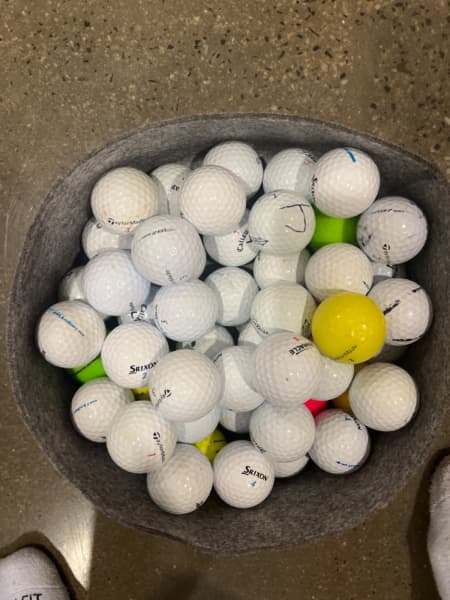 golf balls in a 5 gallon bucket