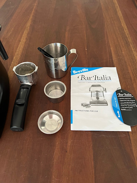 Breville bar Italia coffe machine 63019537881347111