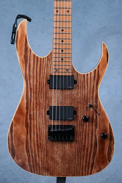 ibanez wood grain electric guitar