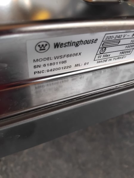 Westinghouse. Dishwasher.  wsf..6606x630173203051531115