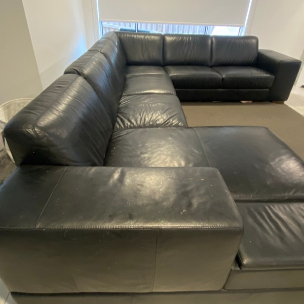 7seat black leather lounge 62863380610945111