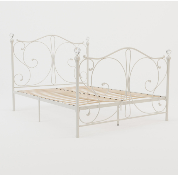 King Single Iron Frame & Mattress 62863375912961116