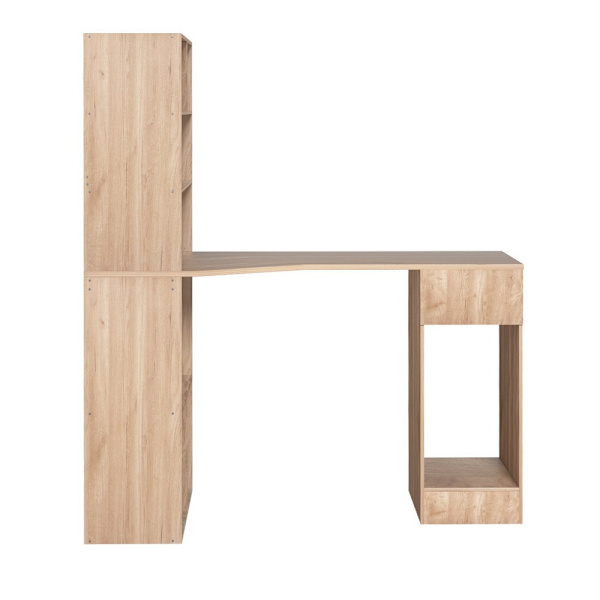 Computer Desk Bookshelf Drawer Cabinet Oak 120CM62863409548930111