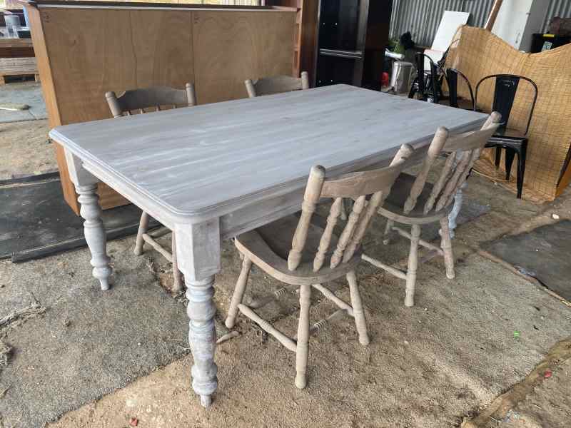 shabby chic table and chairs gumtree