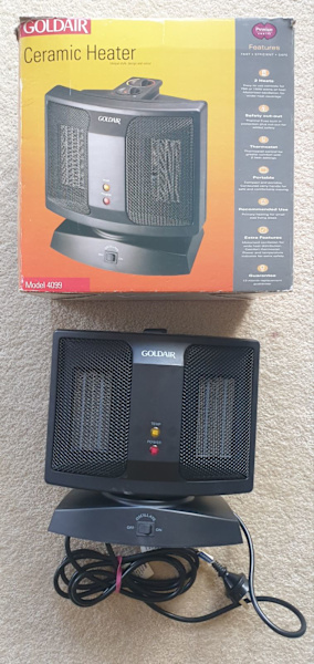 Goldair ceramic heater model 409963014706546050117