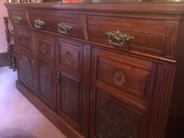 Magnificent Mahogany Antique Mirrored Wall Cabinet in Exellent Conditi62863383438723112