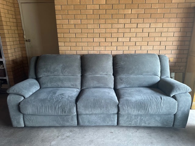 2 x large three seater recliner lounges & large armchair62863377629825112