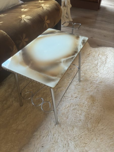 Retro side table with bottle /ashtray holder 62863412714497112