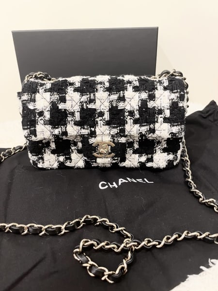 Authentic Rare Chanel Tweed bag Coco Chanel ribbon complete, Bags, Gumtree Australia Canterbury Area - Riverwood