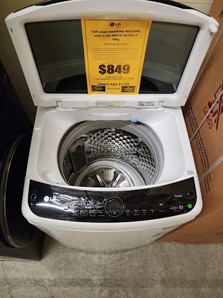 LG 10kg Series 5 Top Load Washer AI DD WTL5-10W63019992632193111