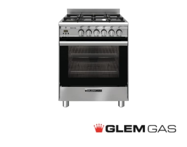 glem 600mm gas freestanding cooker