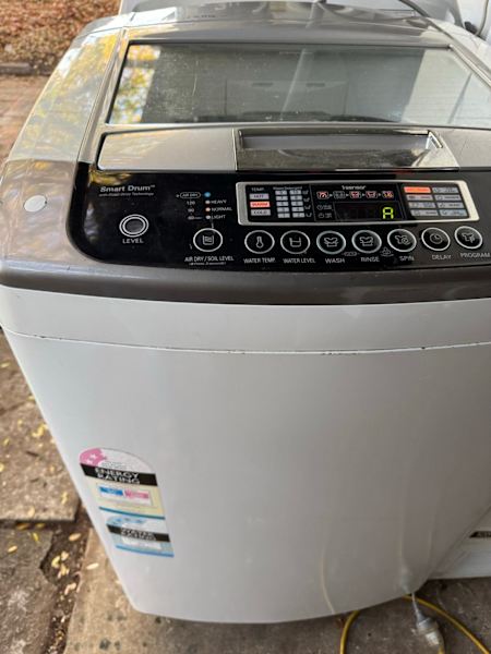 LG 8kg digital inverter top loader washing machine 63021729068417114