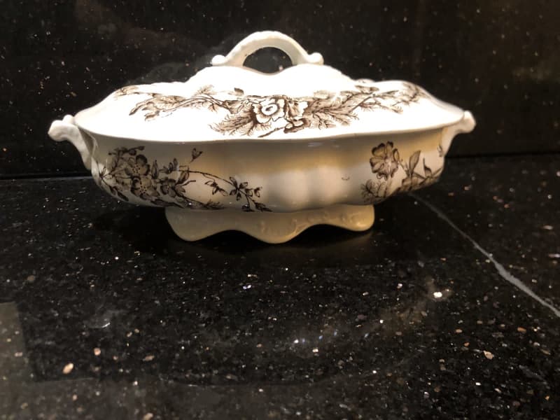 1930s Alfred Meakin Vintage Tureen Art Deco Tureen Vintage Vegetable Dish Vintage  Kitchenware Vintage Casserole 