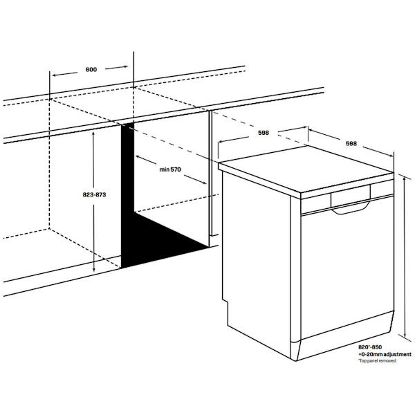 Westinghouse 60cm Freestanding Dishwasher Stainless Steel WSF6604XB63019992729345111