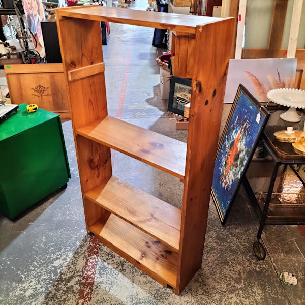 Open back timber book shelf/ tv unit. 62863840249731113