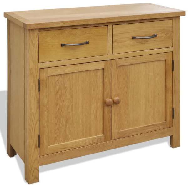 Sideboard 90x33.5x83 cm Solid Oak Wood62866849249411114