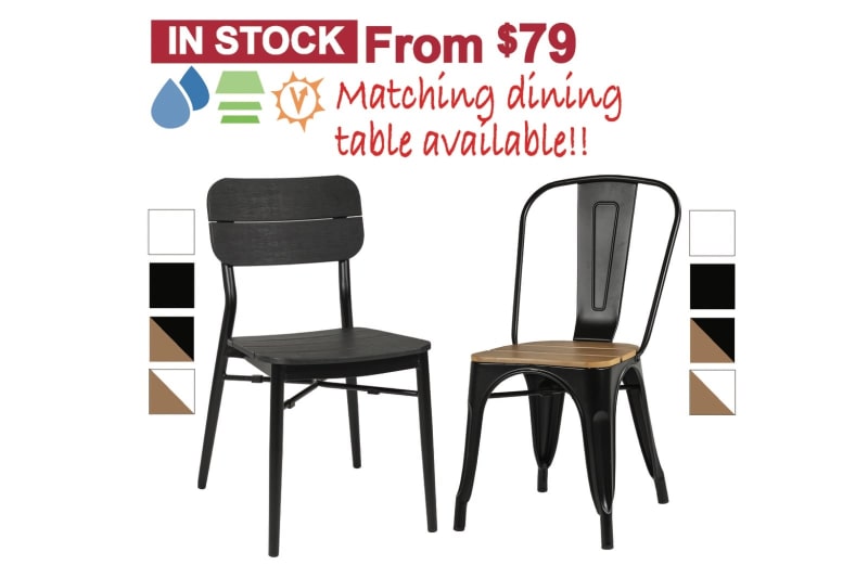 Heavy duty outdoor chairs  – 2 designs and 4 colours!628633840081941123