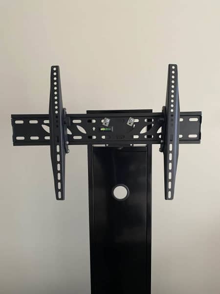 Black high-gloss TV cabinet with mount62863840929283111
