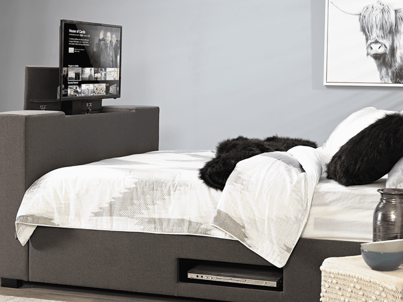 Bed Frame With Tv Stand