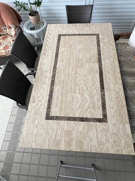 Table - Travertine Dining Table62863409924481112