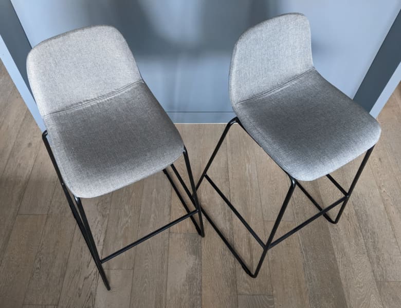 kmart stools grey