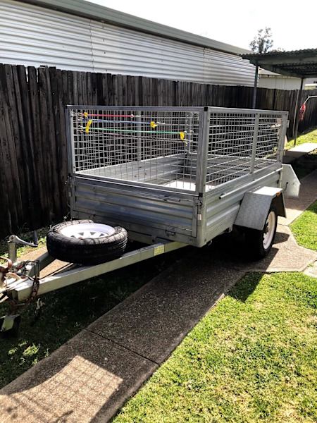 7x4 galvanised cage trailer hire $50 a day !!!62937622030849111