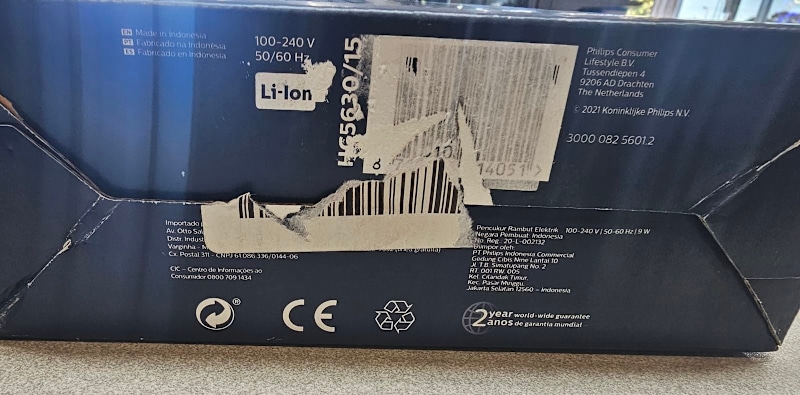 Philips HC5630 - Hair Clipper 5000 Series Washable Cordless 28 Length63470140304899111