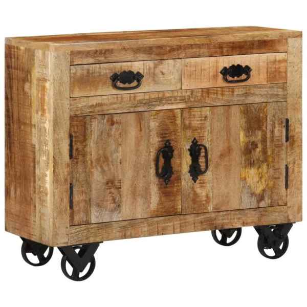 Sideboard 80x30x65 cm Solid Rough Wood Mango62863408904065113