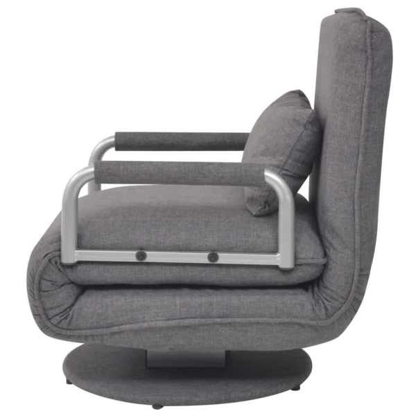 Swivel Chair and Sofa Bed Dark Grey Fabric62864723152641113