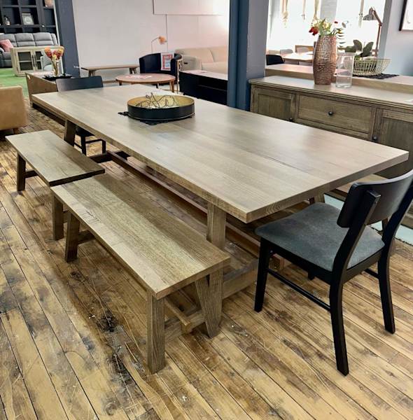 Appollo 2800 Tas/Oak Dining Set with 4 benchseats+ 2 Chairs628633765582101112