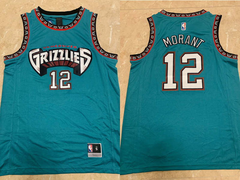 ja morant teal jersey mens