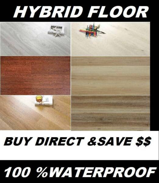SPC/HYBRID 6MM FLOORS 100% WATERPROOF WAREHOUSE DIRECT FRM$22/M263470146086147111