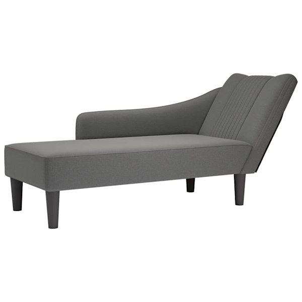 Chaise Lounge with Right Armrest Dark Grey Fabric...62863385123842111