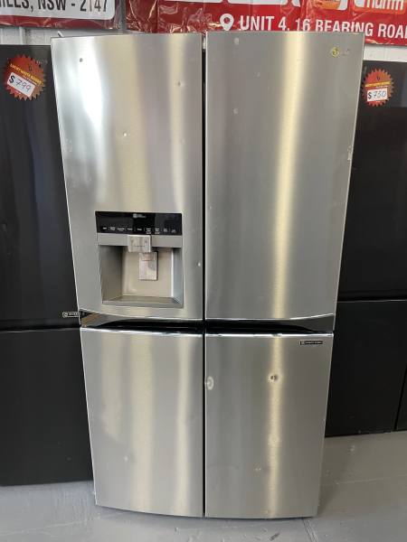 567l side by side refrigerator with one touch home bar