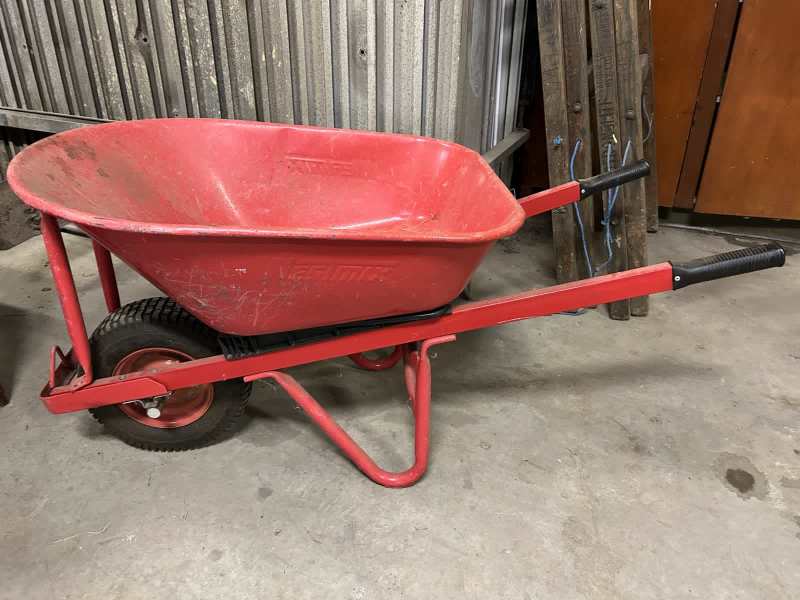 Westmix steel builder’s barrow. $60 Binda pick up.630129136120341113