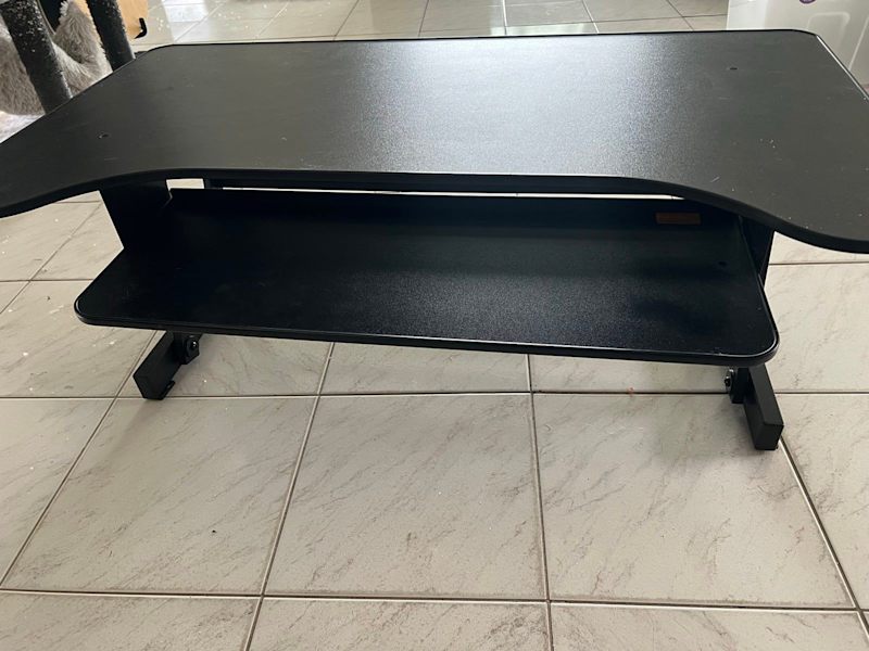 Sit Stand Desk 890mm Black62863376363393118