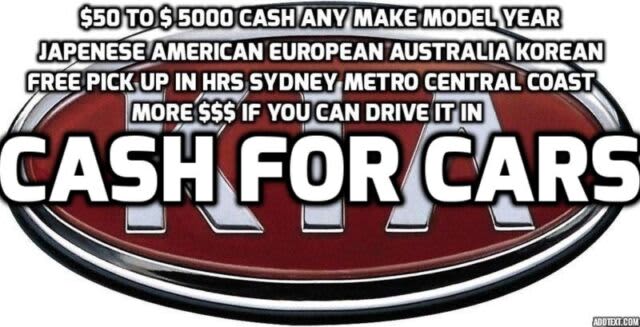 Wanted: Cash and free tow away for any car van ute 4x4 camper van new or old 629376215580191126