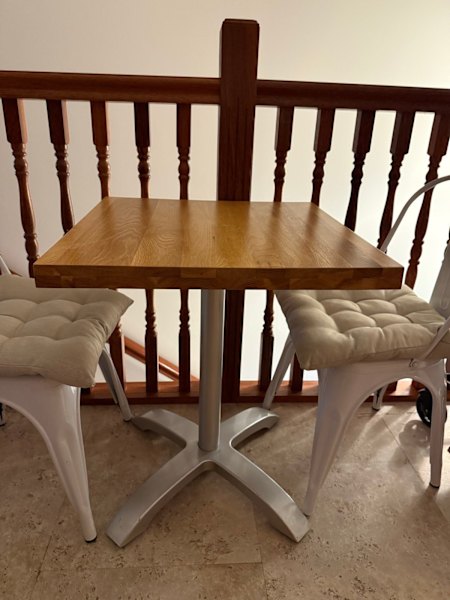 Table solid wooden top / Cafe Style628633774723851113