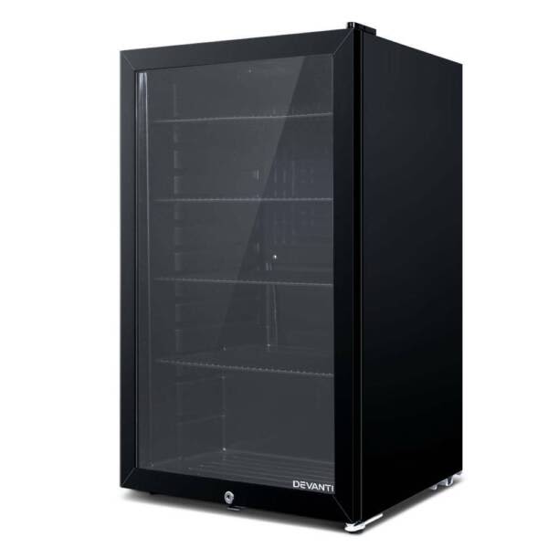 Bar Fridge 98 Litre Double Glazed Glass Door Adj.Shelves & Lock630199936839691128