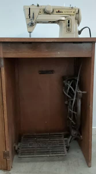 Singer Sewing Machine & custom made cabinet (1 owner)63017318181762112