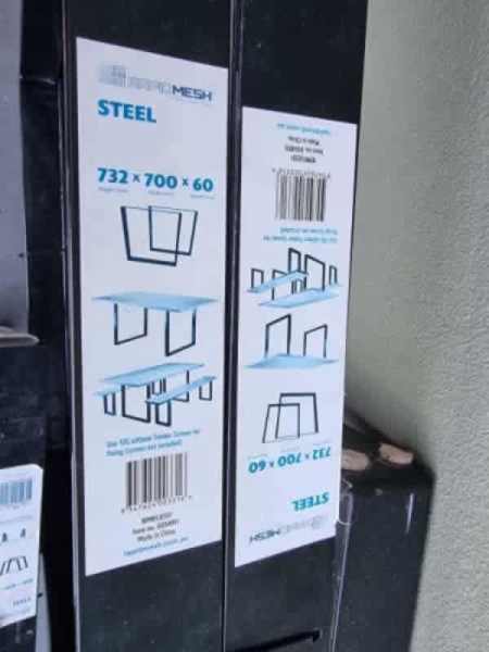 table legs RapidMesh steel 3 pairs for $80, same type as bunnings New62863383169923114