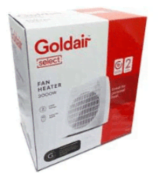 Goldair 2000 watt white fan-heater63444074735619111