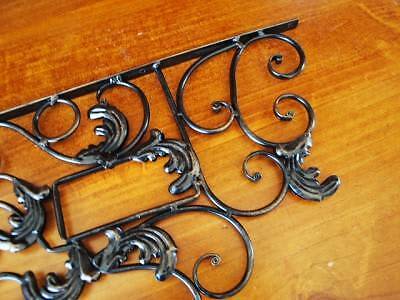 New A pair of Iron Scroll Paisley Shelf / Corner Ornate Bracket63439220045059111