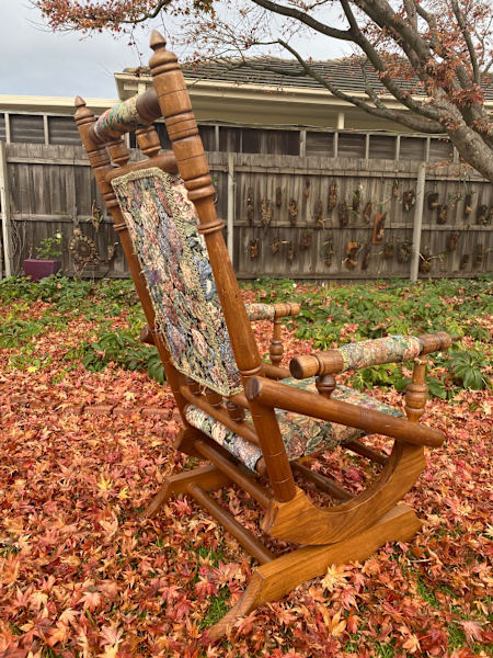 Antique Blackwood Rocking Chair62863407508481114